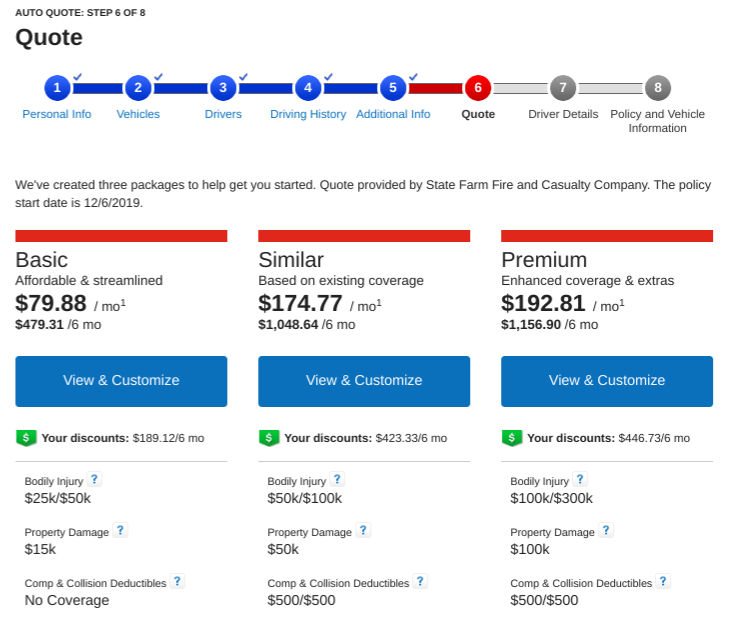 State Farm Auto Insurance Quote